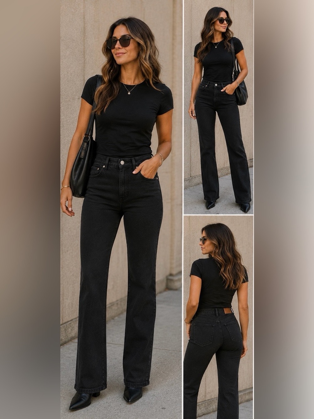 Madewell Black High-Rise Flare Jeans
